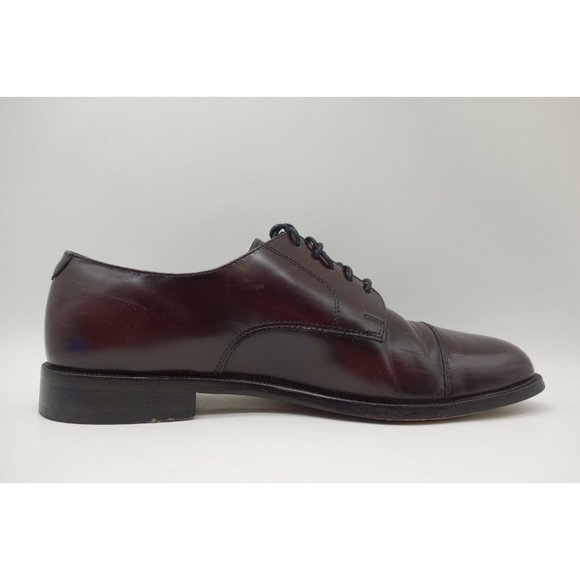 Cole Haan Burgundy Leather Cap Toe Lace Up Oxfords Shoes Men\'s 10 D main image 8